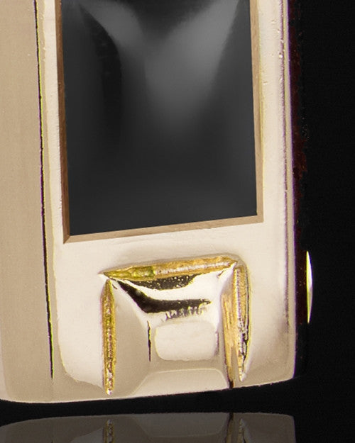 Gold Plated Noble Cylinder Keepsake Jewelry