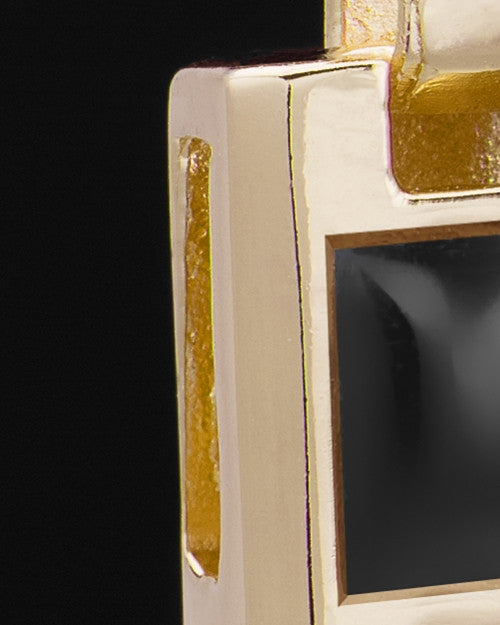 Gold Plated Noble Cylinder Keepsake Jewelry