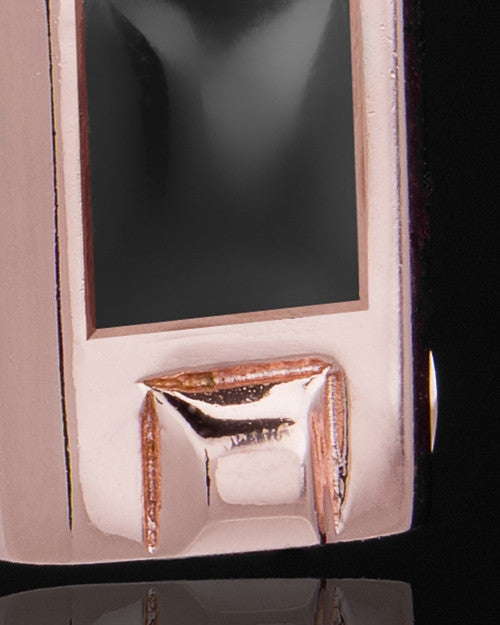 Rose Gold Plated Noble Cylinder Keepsake Jewelry