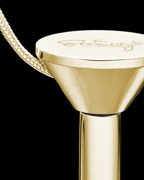 Gold Plated Stainless Millenium Cremation Pendant