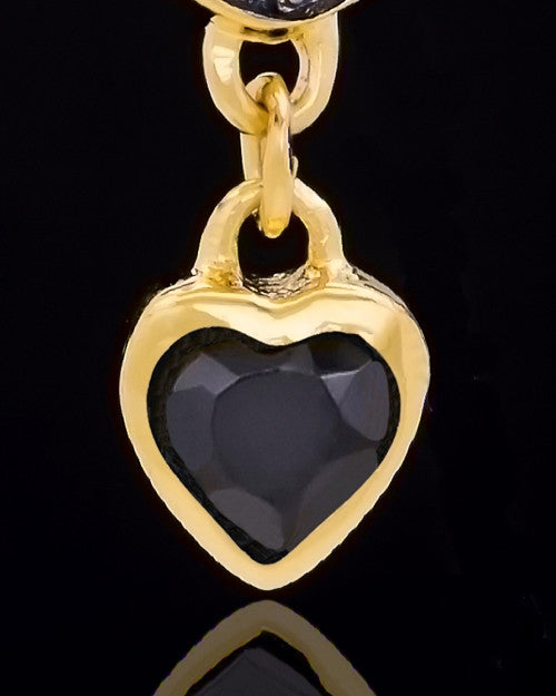 Gold Plated Trickling Heart Keepsake Jewelry