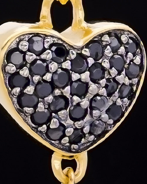 Gold Plated Trickling Heart Keepsake Jewelry
