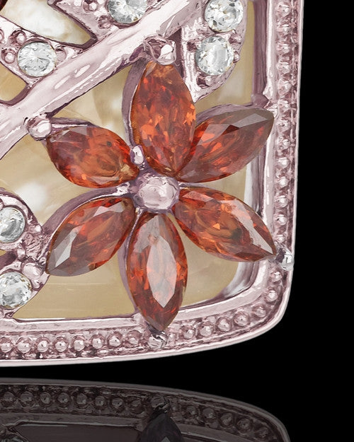 Spring Garden Urn Pendant in Rose Gold