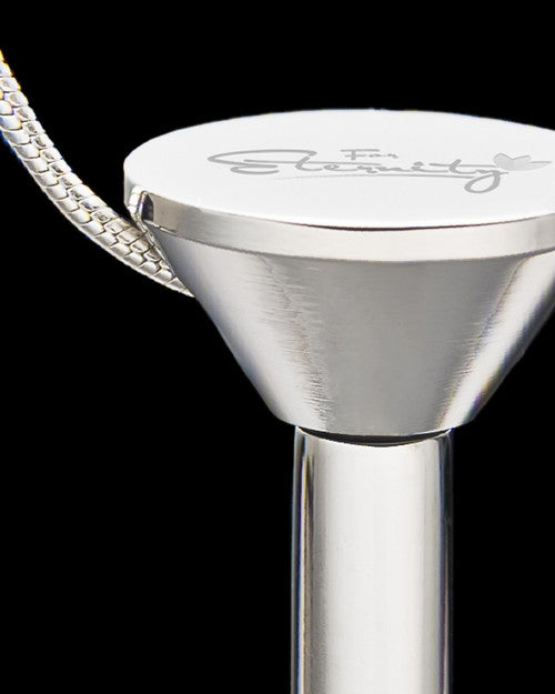 Stainless Steel Millenium Cremation Pendant with Steadfast Charm