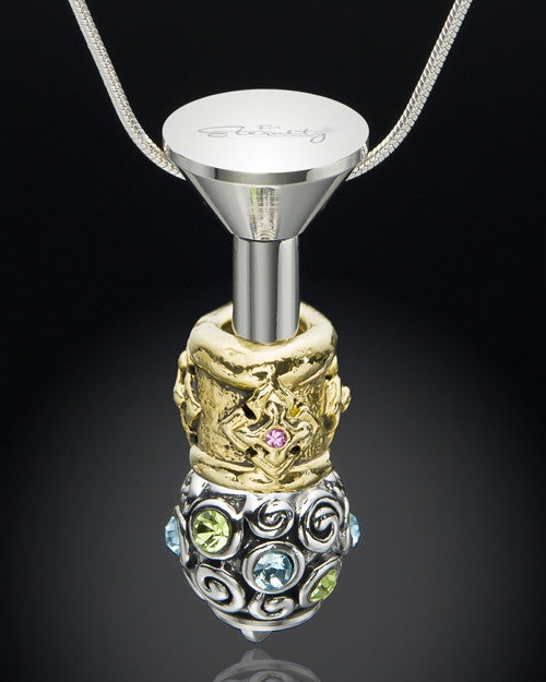 Stainless Millenium Cremation Pendant with Fetch Me Bone Charm