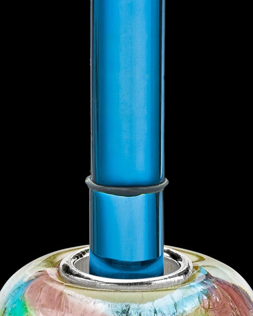 Blue Stainless Millenium Cremation Pendant with Flowing Waters Charm