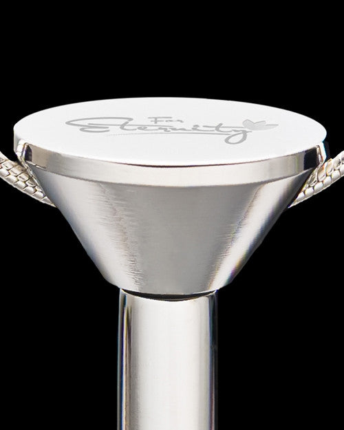 Stainless Millenium Cremation Pendant with Flowing Waters Charm
