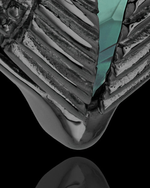 Black Plated Stainless Steel Turquoise Fond Emotions Jewelry Keepsake