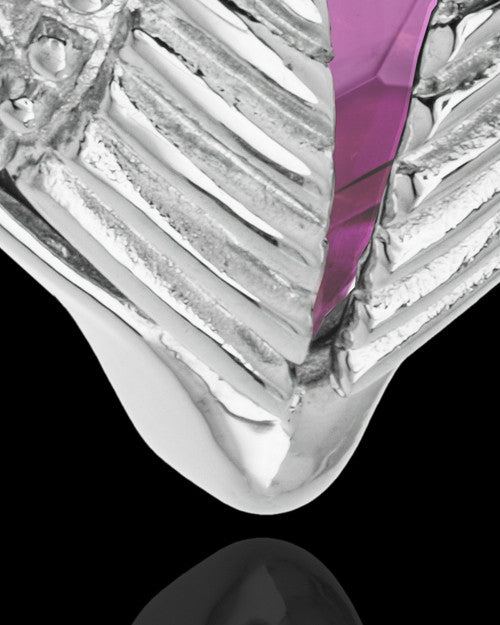 Stainless Steel Purple Fond Emotions Jewelry Keepsake