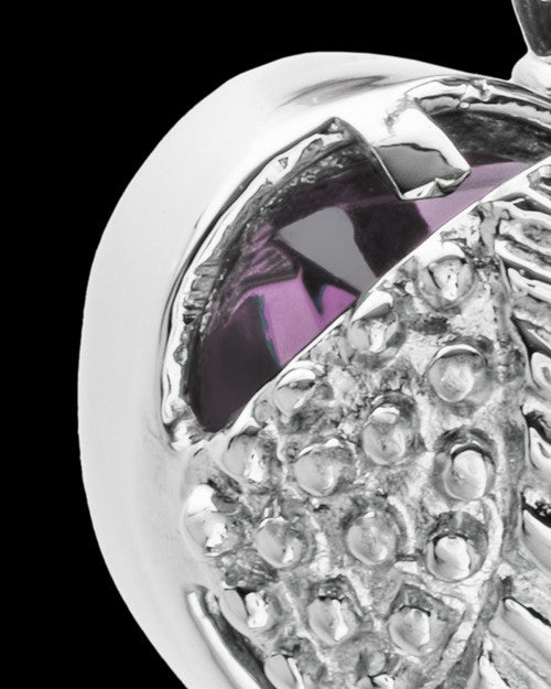 Stainless Steel Purple Fond Emotions Jewelry Keepsake