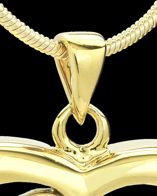 Gold Plated Unconditional Heart Keepsake Jewelry