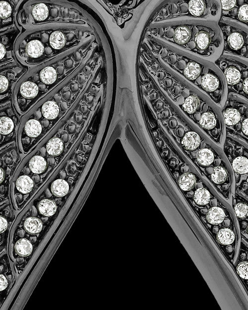 Black Plated Wings of Grace Keepsake Jewelry