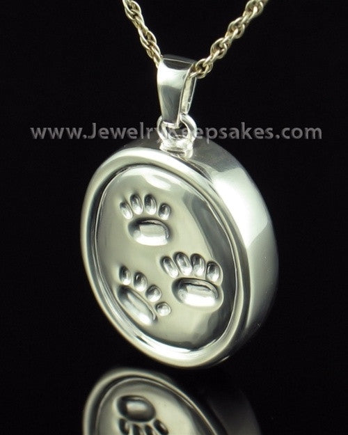 Cremation Necklace Sterling Silver By Your Side Oval Keepsake