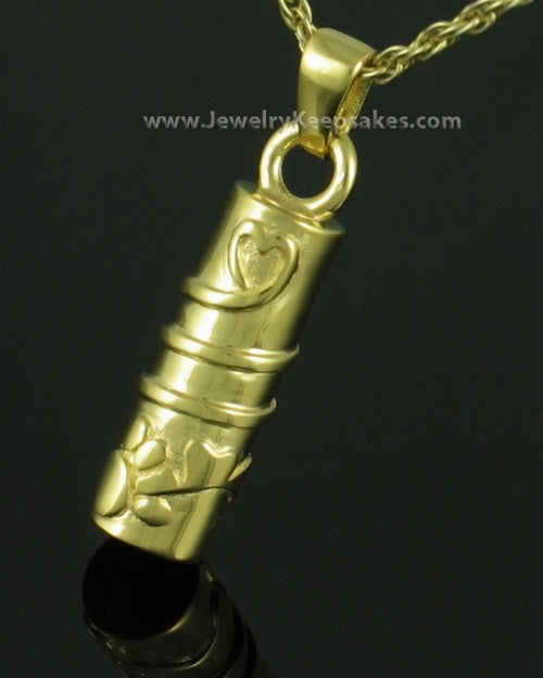 Pet Jewelry Urn Gold Plated Comrade Keepsake