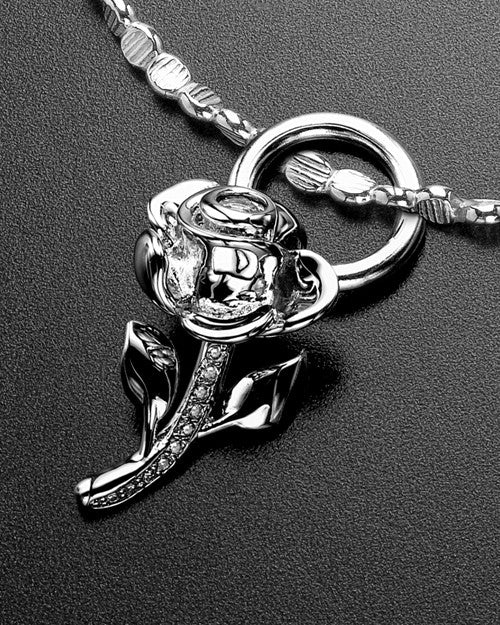 Luxury Confident Rose Sterling Ashes Bracelet