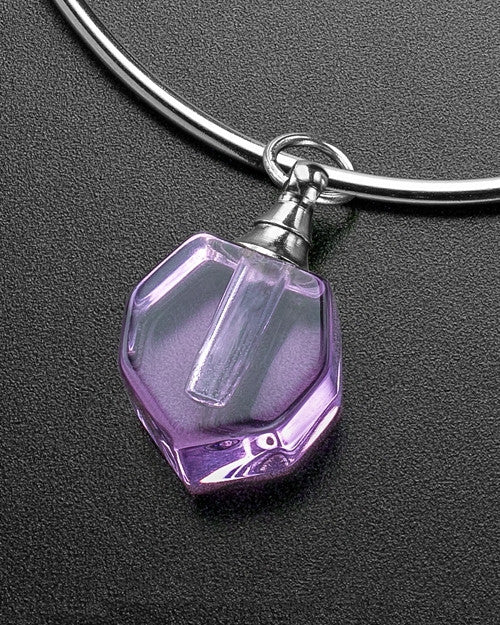 Sophisticate Lavender Petite Teardrop Cremation Bracelet
