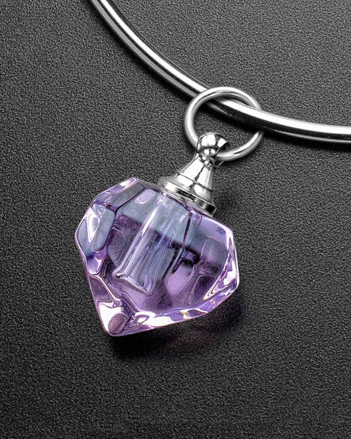 Sophisticate Violet Teardrop Cremation Bracelet