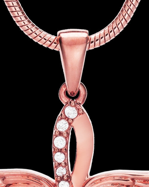 Rose Sterling Silver Glorified Cremation Jewelry