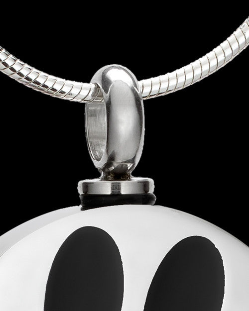 Stainless Steel Dog Pawed Pet Cremation Jewelry