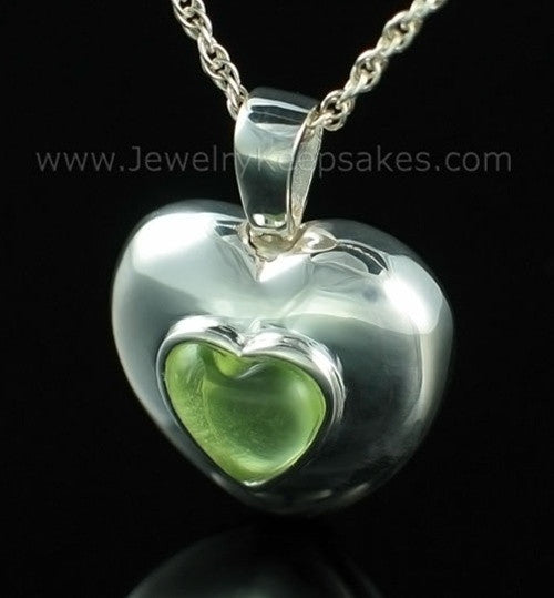 Keepsake Pendant Sterling Silver March Heart Keepsake