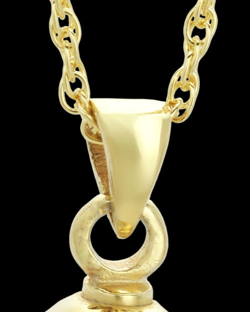 Urn Pendant 14K Gold Caress Keepsake