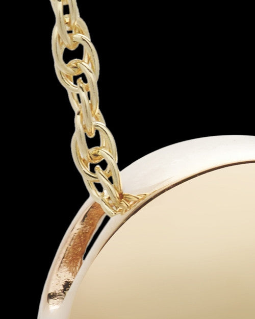 Cremation Jewelry Gold Plated Spherical Keepsake