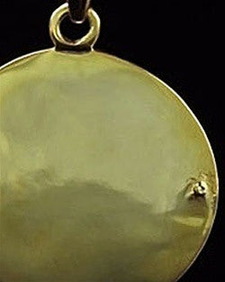 Remembrance Jewelry 14K Gold Plated Etched Sphere Keepsake