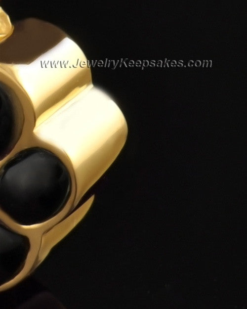Pet Cremation Ash Jewelry Gold Plated Muddy Paw Keepsake