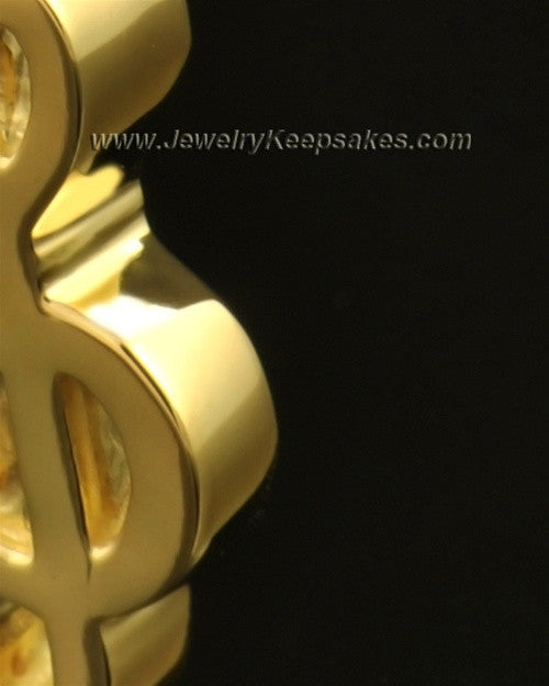Jewelry Urn 14K Gold Music Note Keepsake