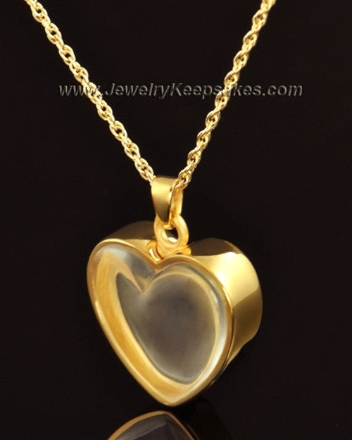 Keepsake Pendant 14k Gold Trim Heart
