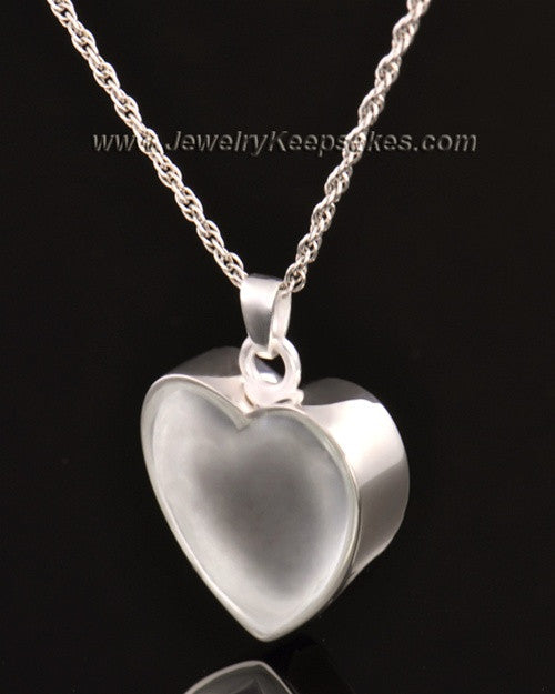 Keepsake Pendant 14k White Gold Trim Heart