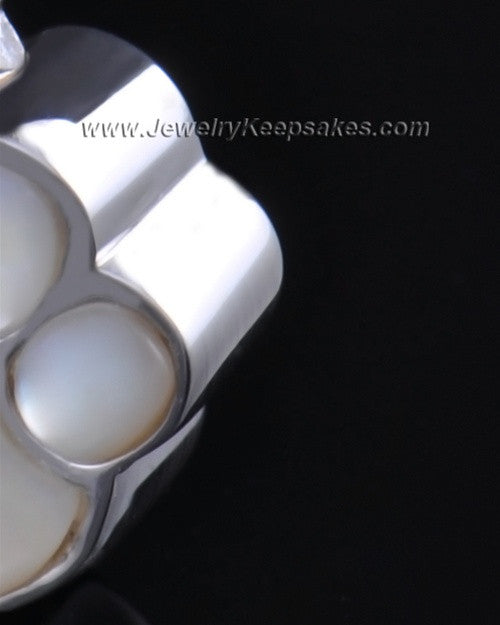 Pet Necklace Urn Sterling Silver Pearly Paw Keepsake