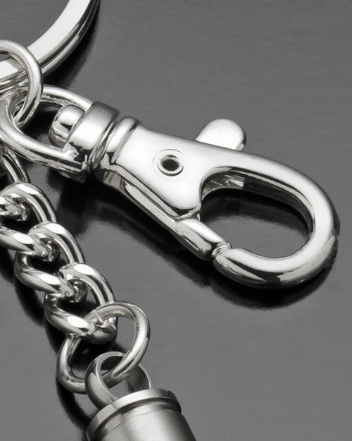 Remembrance Jewelry My 357 Magnum Stainless Steel Bullet Urn Keychain