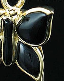 Memorial Necklace Gold Vermeil Night Butterfly Keepsake