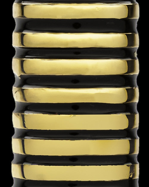 Gold Plated Grooved Cylinder Keepsake