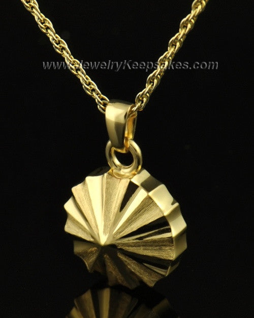 Memorial Urn Jewelry 14K Gold Pinwheel