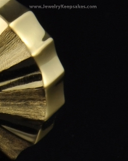 Memorial Urn Jewelry Gold Vermeil Pinwheel