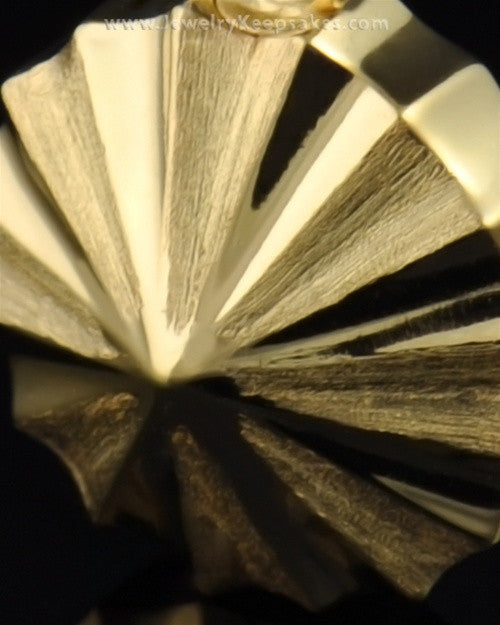 Memorial Urn Jewelry Gold Vermeil Pinwheel