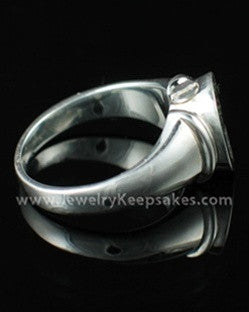 Men's Silver Eternity Memorial Ring