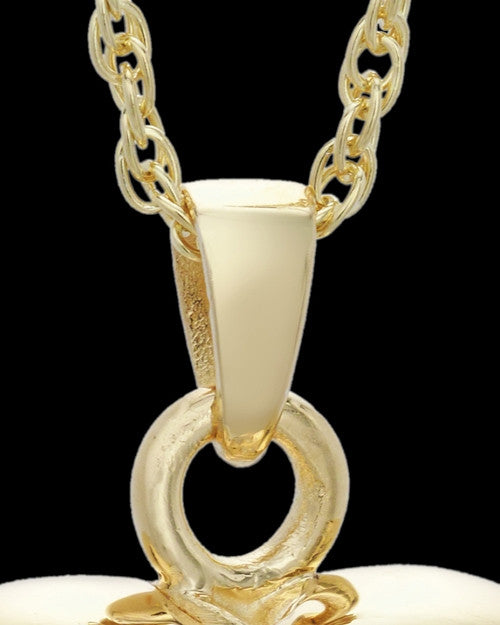 Cremation Urn Jewelry 14K Gold Plated Purity Heart Keepsake
