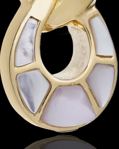2 Person Gold Plated Contemporary Companion Infinity Urn Pendant