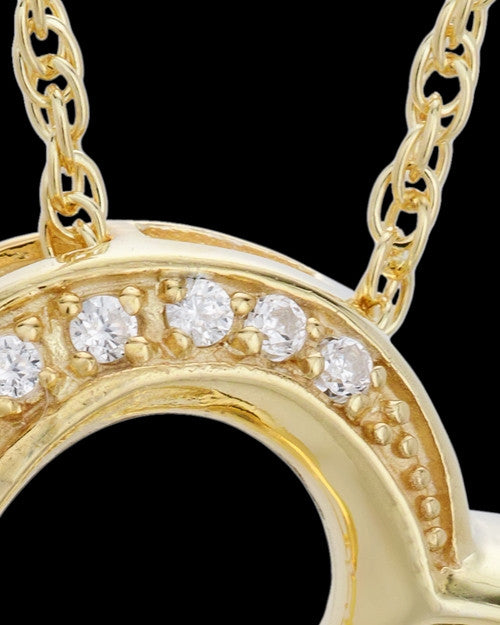 Memorial Pendant Gold Vermeil Passion Heart