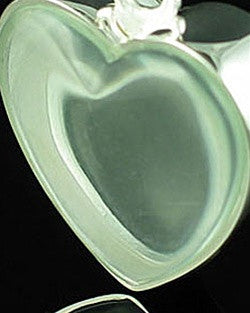 Cremation Locket Sterling Silver Starry Heart