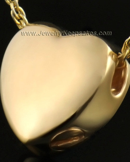 14k Gold Remembrance Pendant Commitment Heart - Engravable