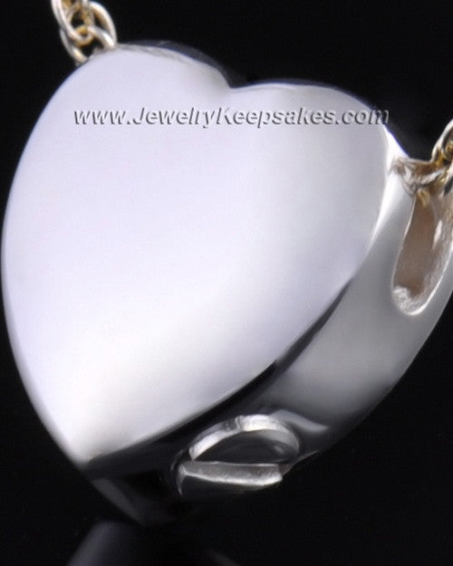 Remembrance Pendant Commitment Heart - Sterling Silver