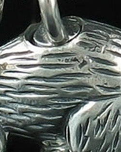 Cremation Keepsake Angora Bunny Rabbit Sterling Silver