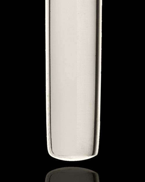 Pet Necklace Urn 14K White Gold Raised Paw Cylinder