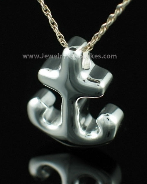 Funeral Jewelry Sterling Silver Anchors Away Keepsake