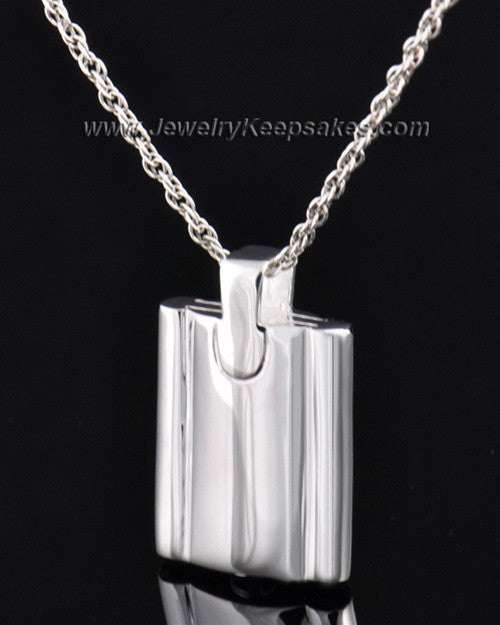 Cremains Pendant Sterling Silver Elegance Flask Keepsake