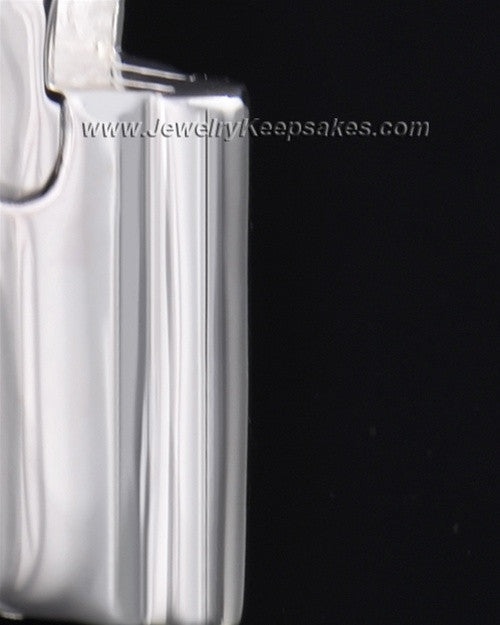 Cremains Pendant Sterling Silver Elegance Flask Keepsake